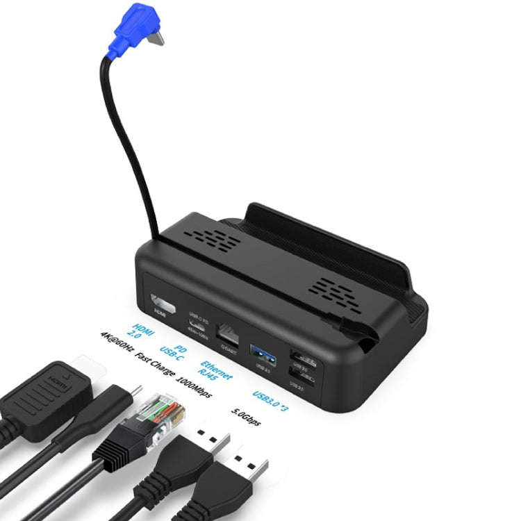 PGTECH For Steam Deck Game Console Base Support Data Transmission With Network Port, PGTECH Game ...