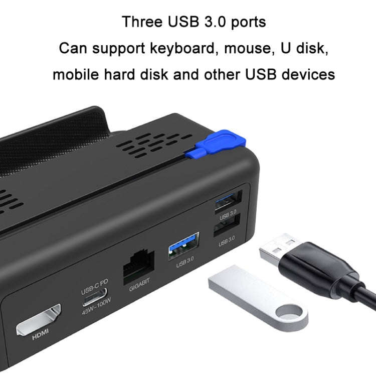 PGTECH For Steam Deck Game Console Base Support Data Transmission With Network Port, PGTECH Game ...