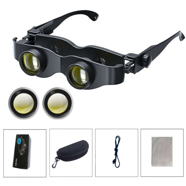 DM0125 3X Fishing Binoculars Adjustable Focus Glass Type Binoculars, Hardcover, With Grey Polaris...