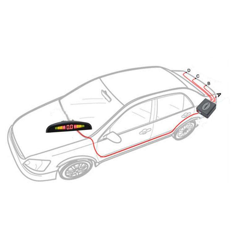Car Buzzer Parking Sensor System with LCD Display