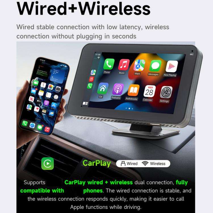 CarPlay/Android Auto Wireless Screen Projection Portable MP5