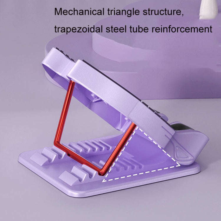 Folding Stretching Board Magnet Massage Inclined Pedal, Lilac Purple (ABS), Sakura Pink (ABS)