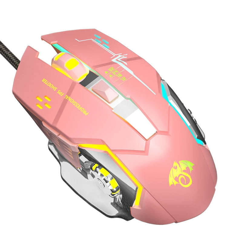 LEAVEN X6 6 Keys Game Computer Ergonomic Wired Mouse, Cable Length: 1.42m