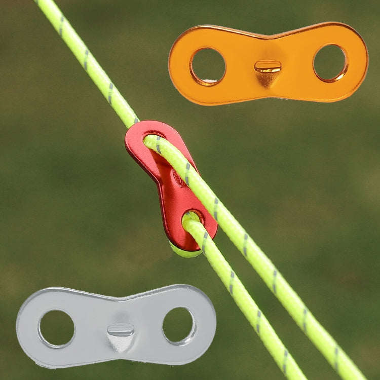 10pcs Outdoor Camping Aluminum Alloy Binocular Wind Rope Buckle Canopy Tent Pull Rope Stop Adjust...