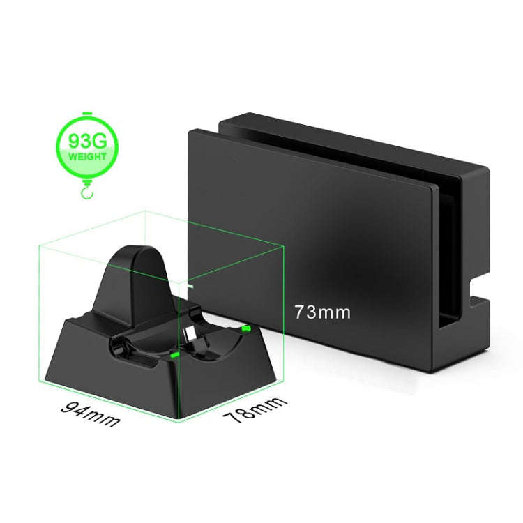 Game Console Handle Stand Charger For Nintendo Switch/Switch Oled/Switch Lite, DSS-100 Black