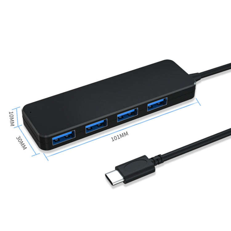 4 Ports Expansion Dock Notebook High Speed HUB, AC3-L43 Type-c/USB-c USB2.0 120cm