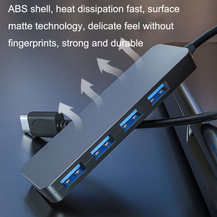 4 Ports Expansion Dock Notebook High Speed HUB, AC3-L43 Type-c/USB-c USB2.0 120cm