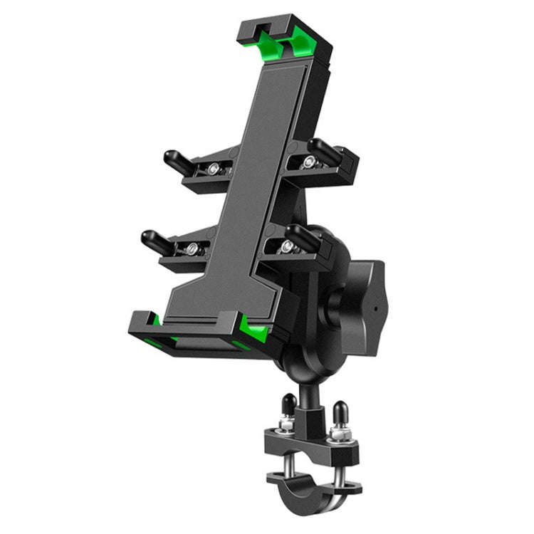 A02 Motorcycle Mobile Phone Navigation Bracket Car Riding Anti-shock Aluminum Alloy Rack, A02 U C...