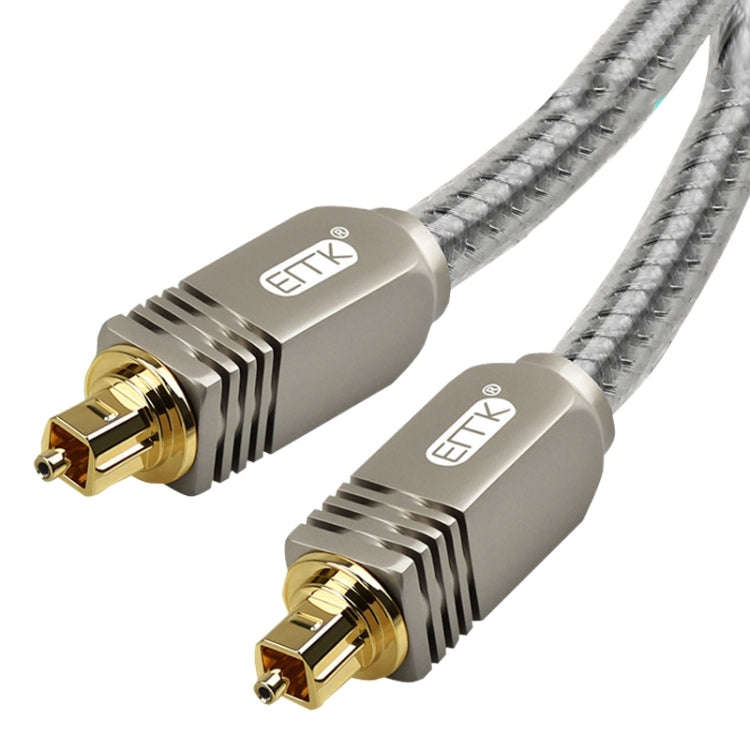 EMK YL/B Audio Digital Optical Fiber Cable Square To Square Audio Connection Cable, Length:, 1m, ...