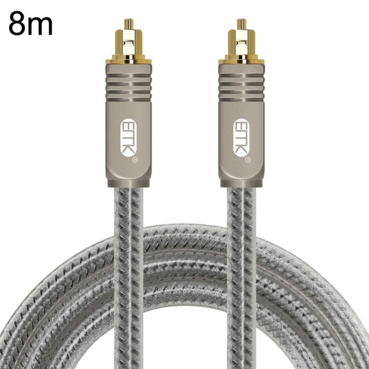 EMK YL/B Audio Digital Optical Fiber Cable Square To Square Audio Connection Cable, Length:, 1m, ...