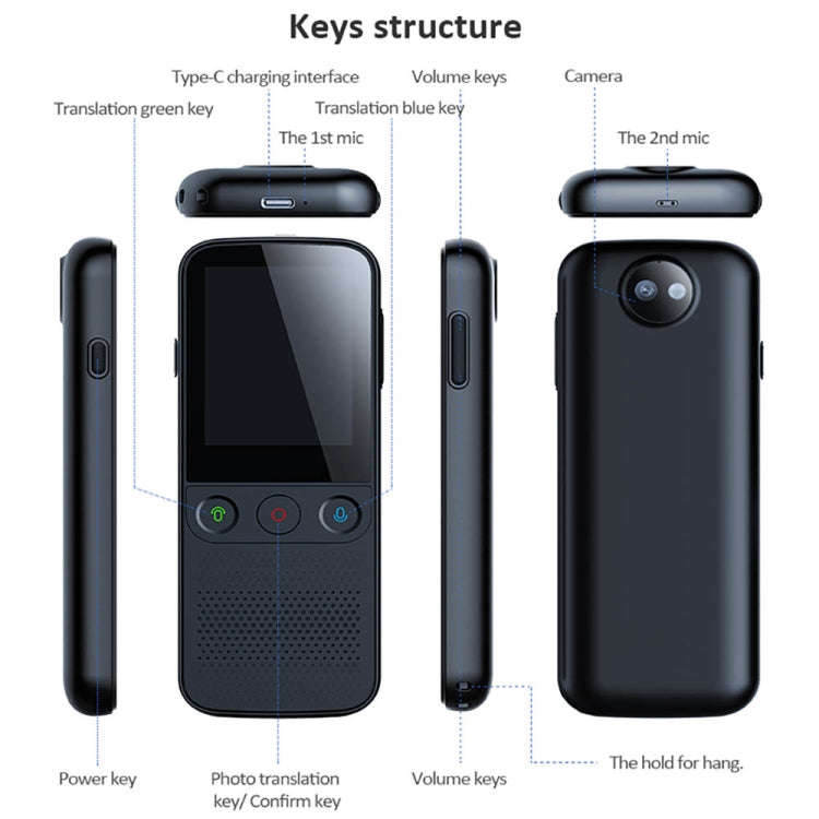 T10Pro Wifi Artificial Intelligence Photo / Recording Translating Machine Supports 138 Languages,...