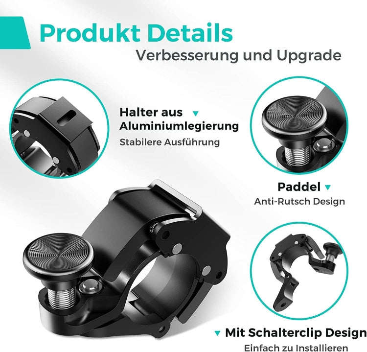 100dB Aluminium Alloy Mini Bicycle Bell Bicycle Horn for 22-24 mm Handlebar, 100dB
