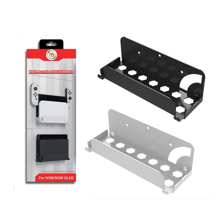 For Switch OLED Game Console JYS Wall Hanging Holder Bracket, Iron Black