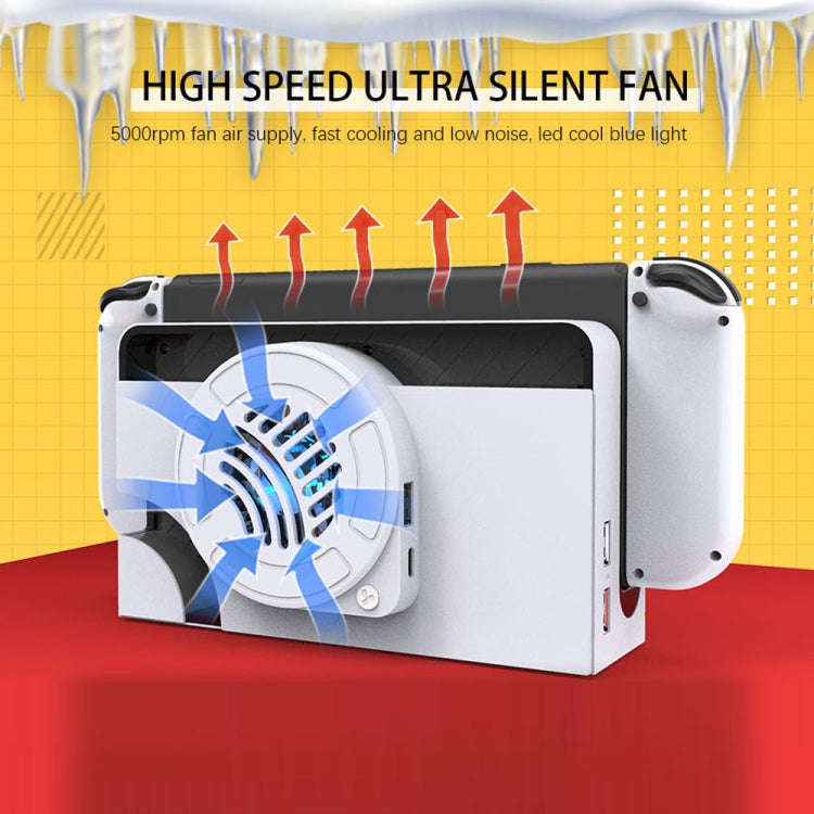 For Nintendo Switch OLED SWL138 Game Console Cooling Fan Host Storage Base Cooling Bracket, SWL138