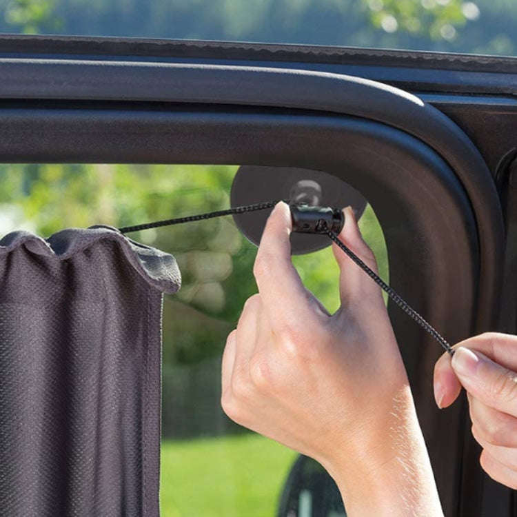 Car Side Window Privacy Blackout Heat Insulation Sunshade, 27x65x50 cm(Black)