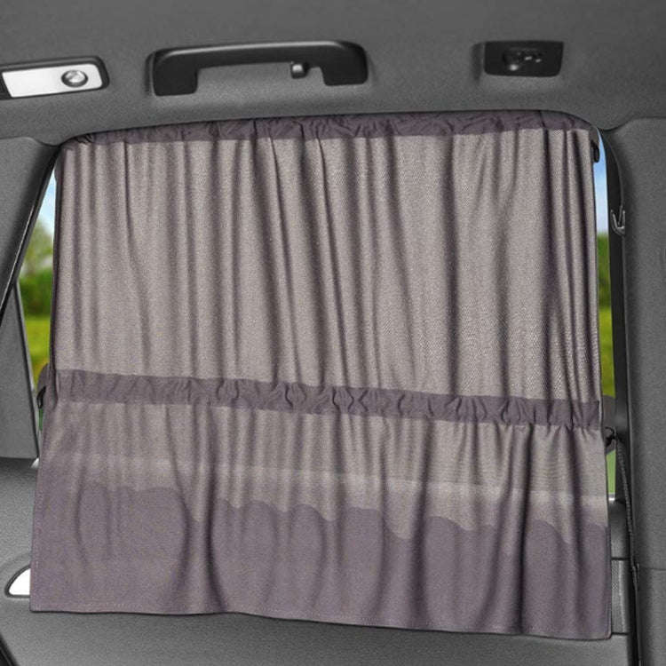 Car Side Window Privacy Blackout Heat Insulation Sunshade, 27x65x50 cm(Black)
