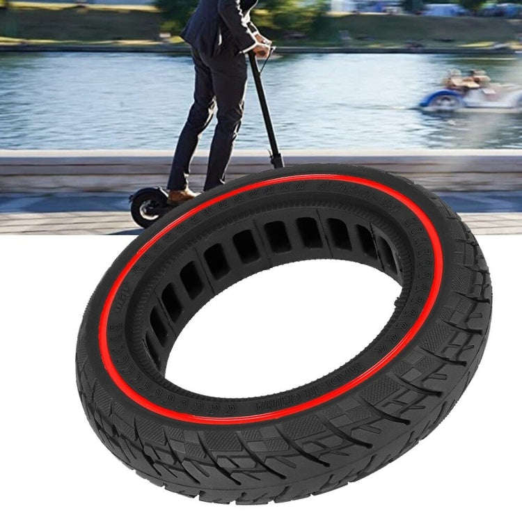 For Ninebot Max G30 10 X 2.5 Inch  (60/70-6.5) Scooter Solid Rubber Tire, 10 X 2.5 Inch Red Line,...