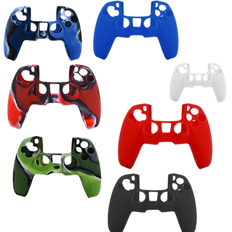 For PS5 Controller Silicone Case Protective Cover, White, Black, Camouflage Blue, Camouflage Red,...
