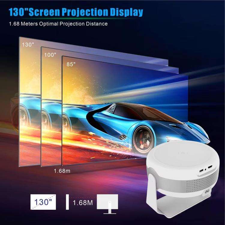 T269 Pro 1280x720P Smart Projector WiFi 6 4K Android 11 System Home Cinema, EU Plug, US Plug, UK ...