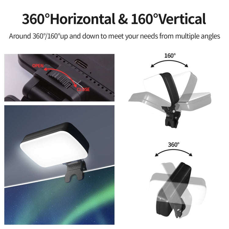 BL01 Rechargeable Video Conference Lighting With Three Color Temperature Stepless Dimming, Style 1