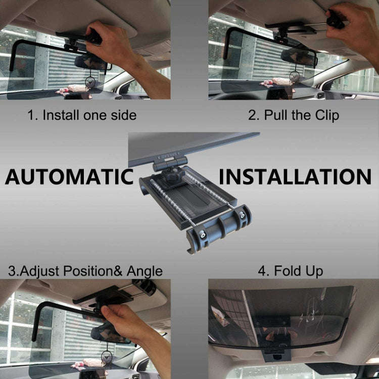 360 Degree Adjustable Car Driver Sun Visor, Ordinary Board, Polarizing Plate