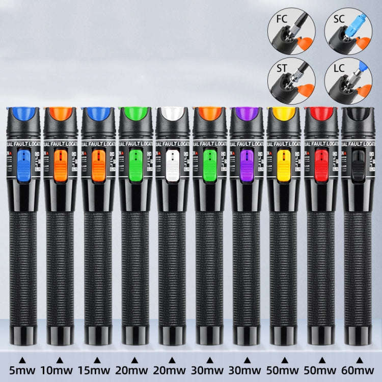 1-60 km Optical Fiber Red Light Pen 5/10/15/20/30/50/60MW Red Light Source Light Pen, 5mW Blue, 1...