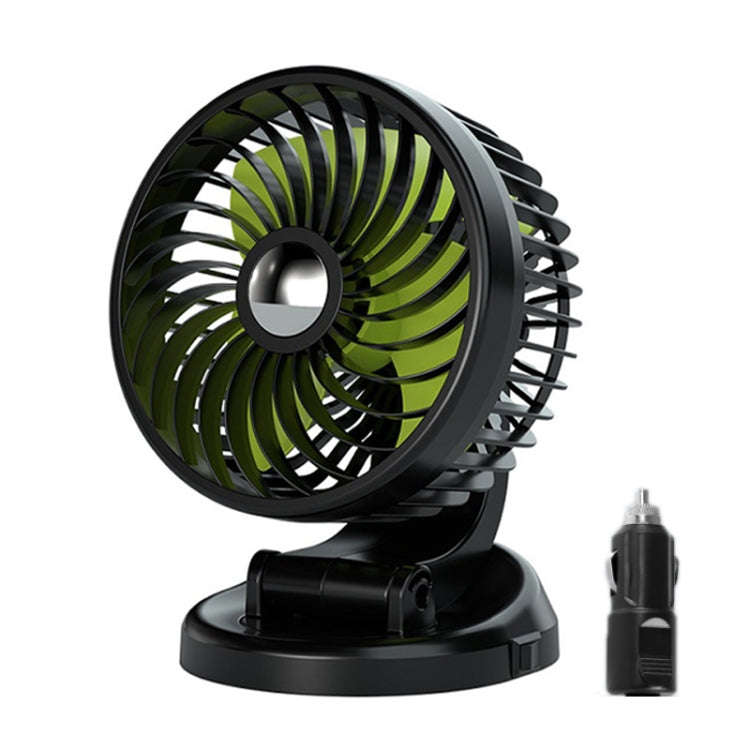 F612 5W Car Rotatable Turntable Silent Fan