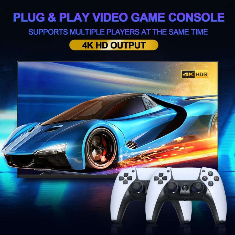U10 Video Game Console 64G 10000+ Games Retro Handheld 4K TV Game Stick Wireless Controller, U10 ...