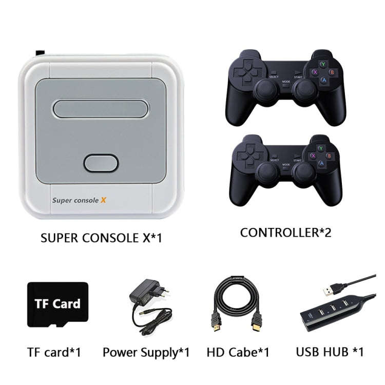 Wireless 4K HD 3D Double Game Console Box, EU Plug, 64G EU Plug, 128G EU Plug, 256G EU Plug