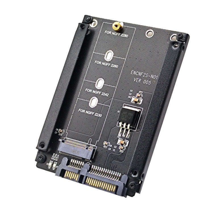 ENCNF2S-N01 NGFF To SATA3 Transfer Card M.2 KEY B-M SSD To 6Gbps Interface Conversion Adapter, Wi...