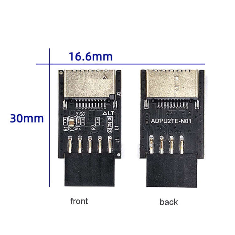 USB 2.0 Front Panel Header USB 9pin To USB 2.0 Type-E Internal Adapter, USB 2.0 9pin