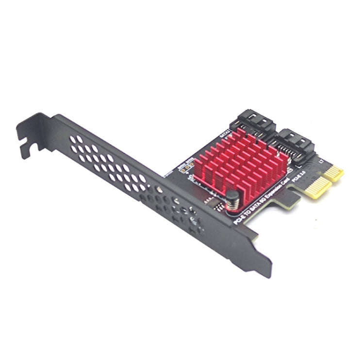PCI-E 1X GEN3 To SATA3.0 Expansion Card 2 Ports 6Gbps Transfer Expansion IPFS Hard Disk, PCI-E 1X...