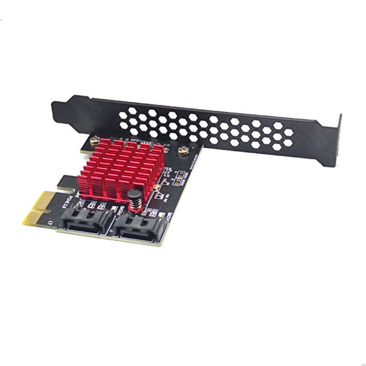 PCI-E 1X GEN3 To SATA3.0 Expansion Card 2 Ports 6Gbps Transfer Expansion IPFS Hard Disk, PCI-E 1X...