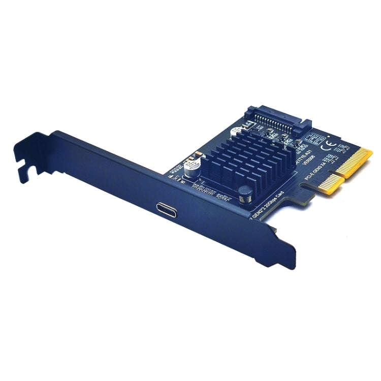 PCI-E 4X To  USB3.2 Gen2x2 Type-C 20Gbps SATA Expansion Card Asmedia ASM3242 Chip, PCI-E 4X To US...