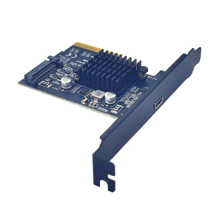 PCI-E 4X To  USB3.2 Gen2x2 Type-C 20Gbps SATA Expansion Card Asmedia ASM3242 Chip, PCI-E 4X To US...
