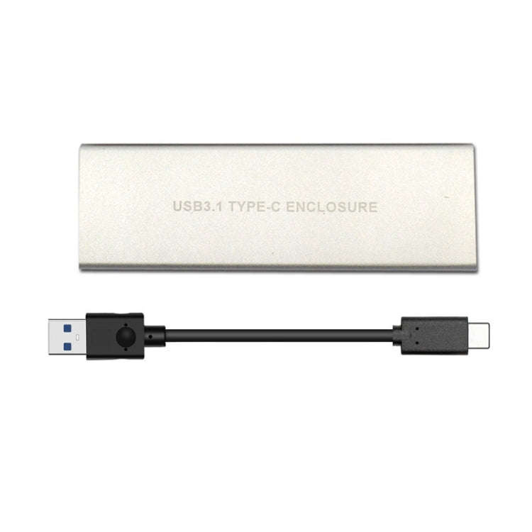 USB3.2 To M.2 NVME Hard Disk Box NGFF PCIE Protocol To TYPE-C, White, Black, Black with C-C Cable...