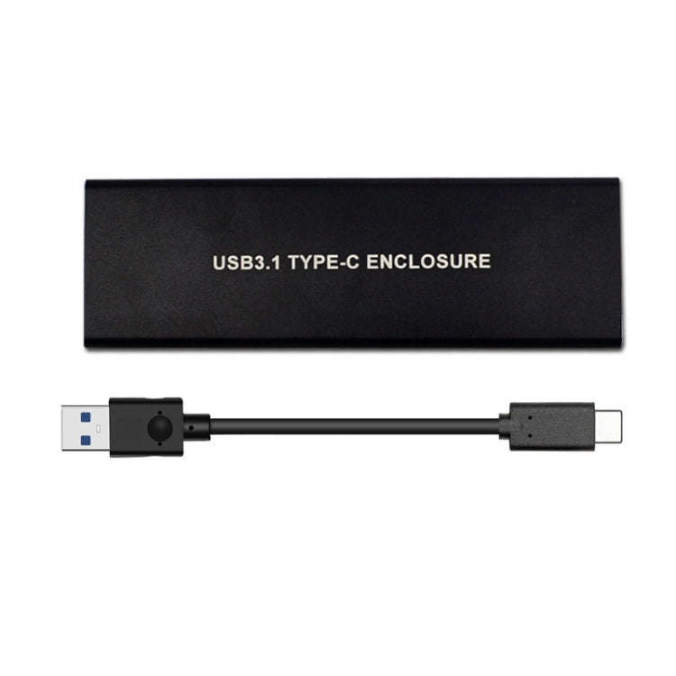 USB3.2 To M.2 NVME Hard Disk Box NGFF PCIE Protocol To TYPE-C, White, Black, Black with C-C Cable...