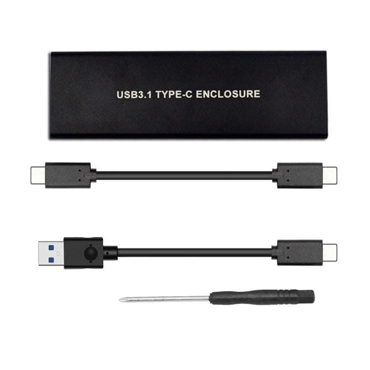 USB3.2 To M.2 NVME Hard Disk Box NGFF PCIE Protocol To TYPE-C, White, Black, Black with C-C Cable...