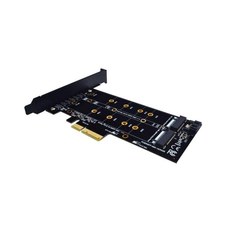 M.2 PCIe SSD Adapter Card PCIE 4x to M.2 Key M B Dual Interface Card, PCENGFF-N01