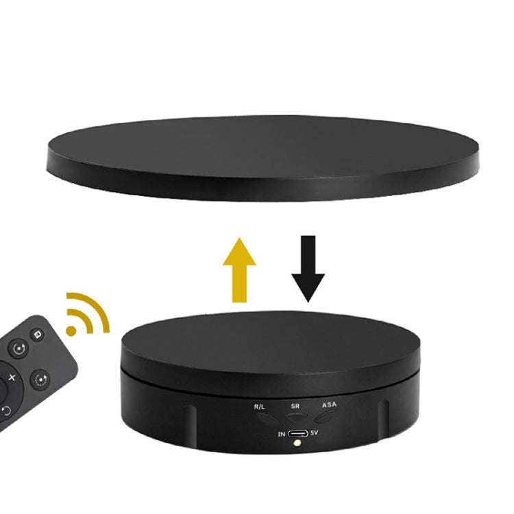 2 In 1 Plug In Turntable Rotary Jewelry Live Shooting Display Stand, Plug In Black Button, Plug I...