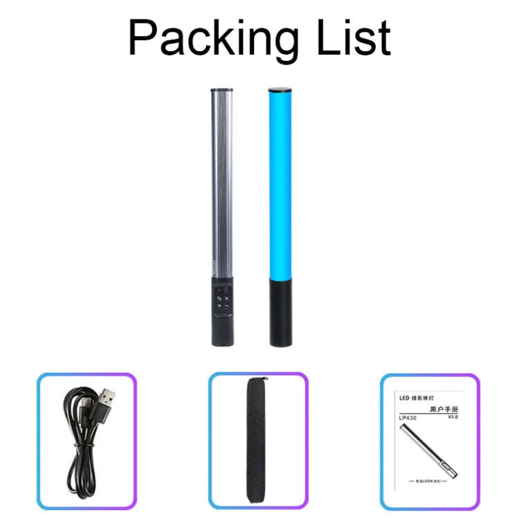 RGB 39 LEDs Photography Fill Light LED Handheld Live Stick Light, LP430