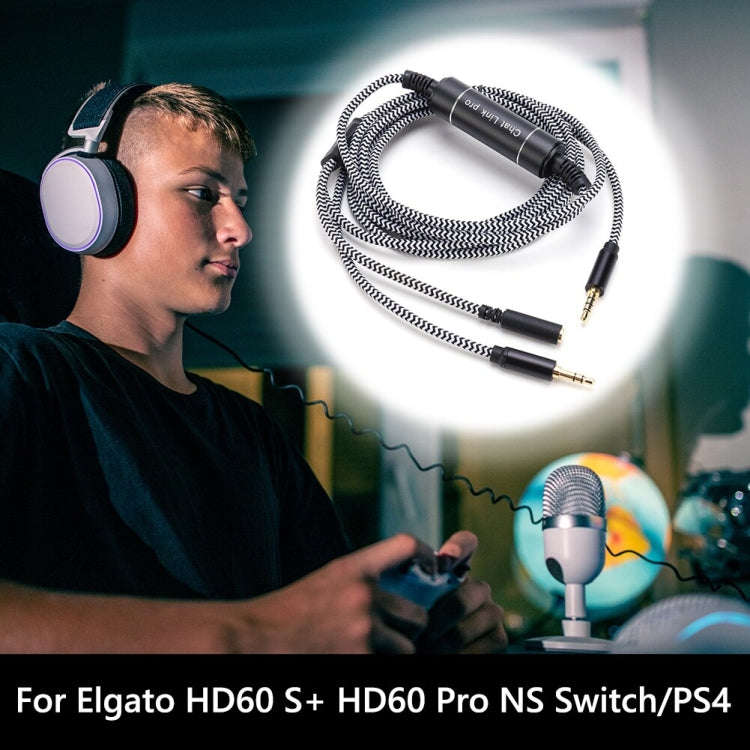 For HD60 S+ Chat Link Pro Mobile Game Projection Cable Voice Party Live Recording Audio Cable, ZS...
