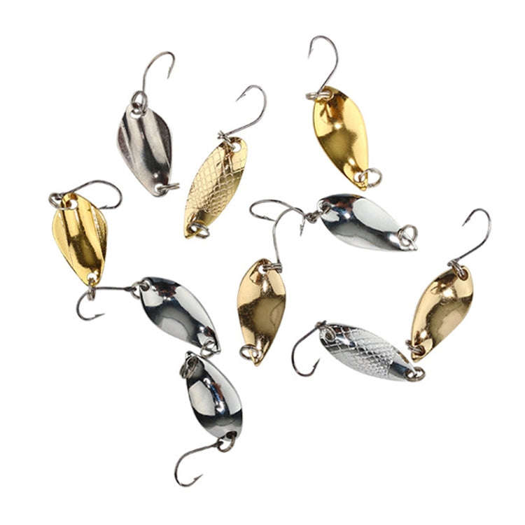 Single Hook Spoon Type Horse Mouth Melon Sequins False Lures Fishing Lures, 10pcs 5g, 10pcs 3.5g,...