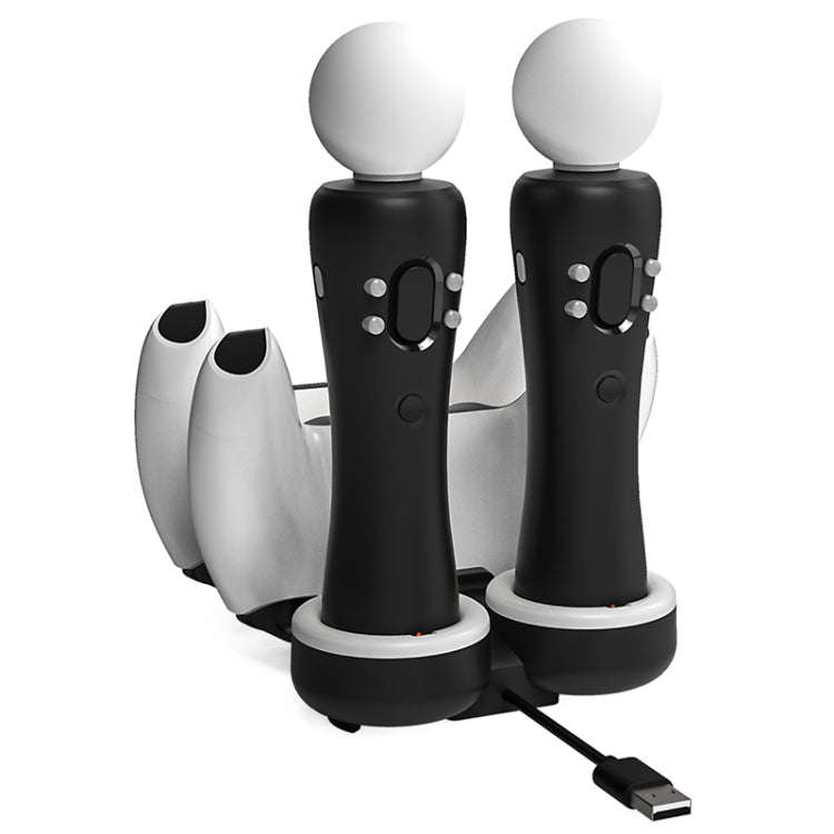 Iplay HBP-301 For PS5 / PS VR MOVE Controller Handle Dual Seat Charger 4 In 1 Charger, HBP-301