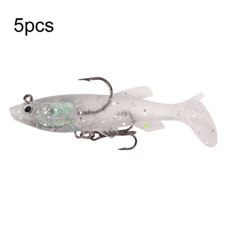 5pcs Roadrunner Soft Lures Leadheads Luminous Lures, Red White T Tail, Pink  T Tail, Blue  T Tail...
