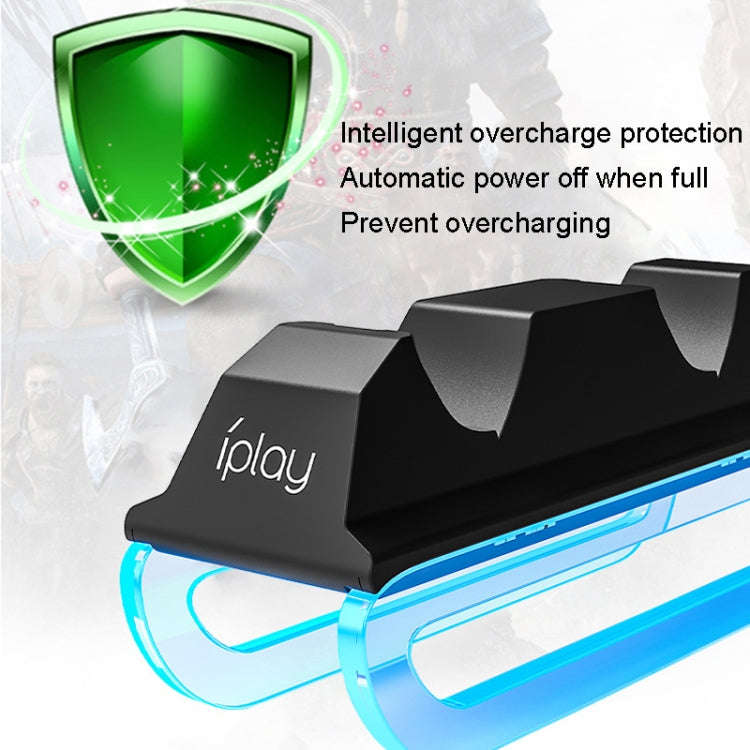 iplay HBP-289 For PS5 Game Handle Dual Seat Charger Touch Point Charging Base, HBP-289