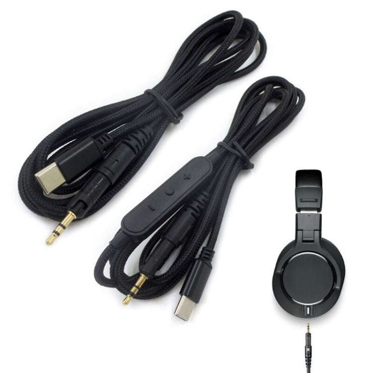 For M40X / ATH-M50X / M60X / M70X TYPE-C/USB-C Audio Headphone Cable, Style:, ZS0211 Standard Ver...