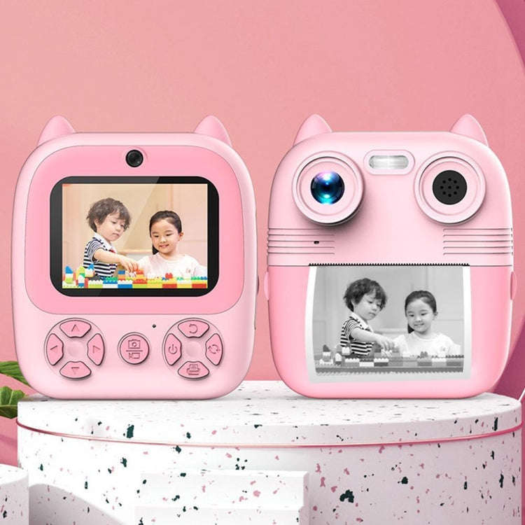 1080P Instant Print Camera 2.8-inch IPS Screen Front and Rear Dual Lens Kids Camera, Pink, Blue, ...