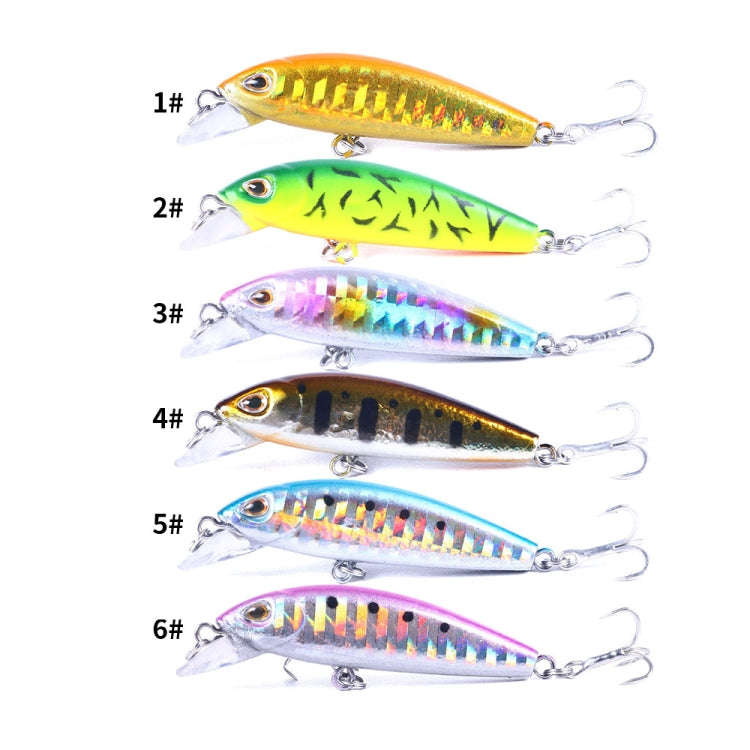 HENGJIA 5.5cm 6.6g Mino Luya Fake Bait Long Casting Sinking Bionic Lure, MI503 (3), MI503 (4), MI...