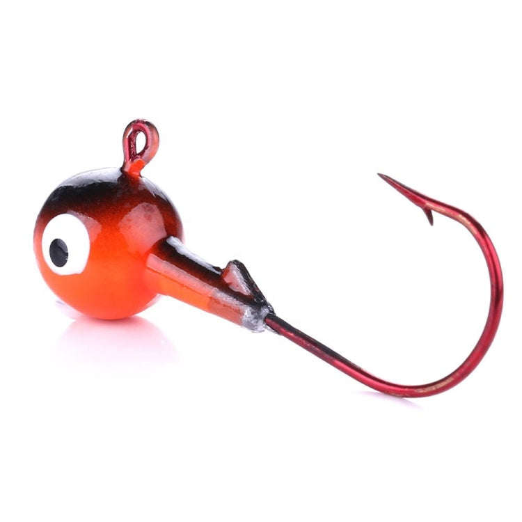 HENGJIA 5colors/set Lua Lead Head Hook Set Colorful Fish Hook Set, 7g, 10.5g
